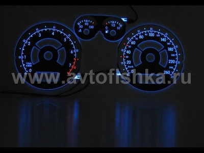 Volkswagen Passat B5 (type 3BG) (00-05) светящиеся шкалы приборов - накладки на циферблаты панели приборов, дизайн № 1